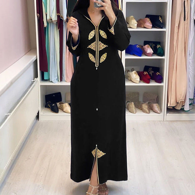 فستان نسائي طويل عباية دبي عباية موضة حجاب نسائي