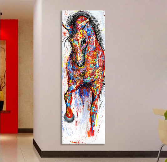 المصنع مباشرة توريد ممر الشراشف لوحات الحصان الحصان المائية ديكور غرفة المعيشة غرفة المعيشة لوحات الشراشف فرملس اللوحة الأساسية