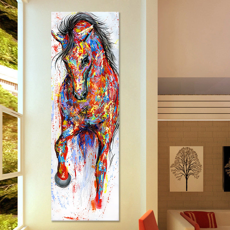 المصنع مباشرة توريد ممر الشراشف لوحات الحصان الحصان المائية ديكور غرفة المعيشة غرفة المعيشة لوحات الشراشف فرملس اللوحة الأساسية
