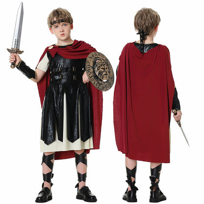 زي الهالوين التنكري الروماني المصارع الروماني ملابس الأداء التنكري