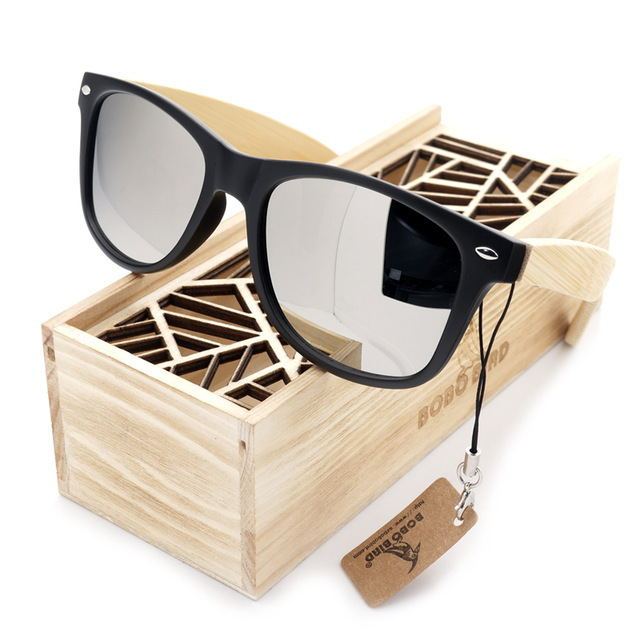 نظارات شمسية مربعة عتيقة مربعة للرجال نساء خشب
