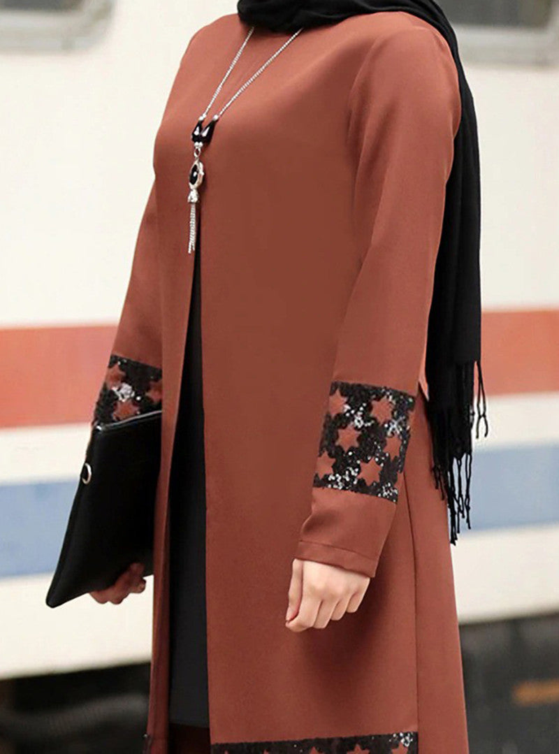 بدلة المرأة المسلمة الشرق أوسطية الجديدة عباية دبي