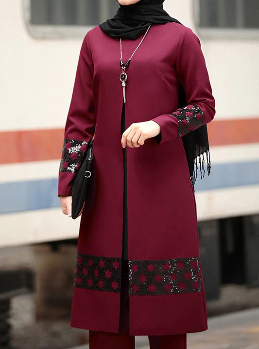 بدلة المرأة المسلمة الشرق أوسطية الجديدة عباية دبي