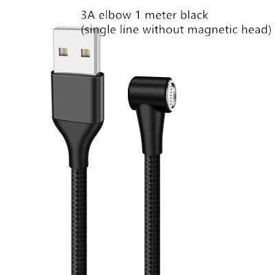 متوافق مع Apple، كابل USB مغناطيسي سريع الشحن بسلك بيانات Micro USB من النوع C سلك مغناطيسي لشاحن الهاتف المحمول