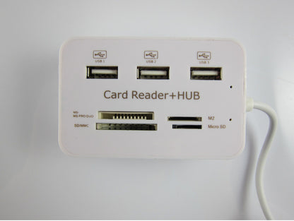 قارئ متعدد البطاقات USB 2.0 HUB Hub Hub متعدد البطاقات