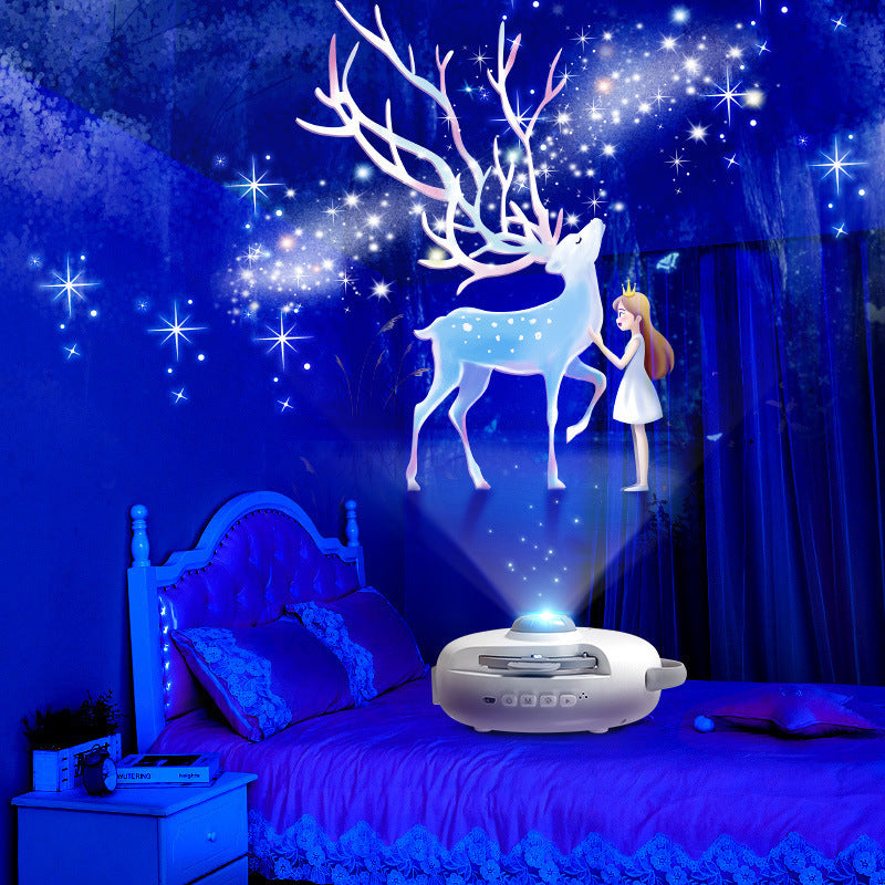 هدية إبداعية هدية غرفة نوم رومانسية في جو رومانسي مليء بالنجوم لالتقاط الصور