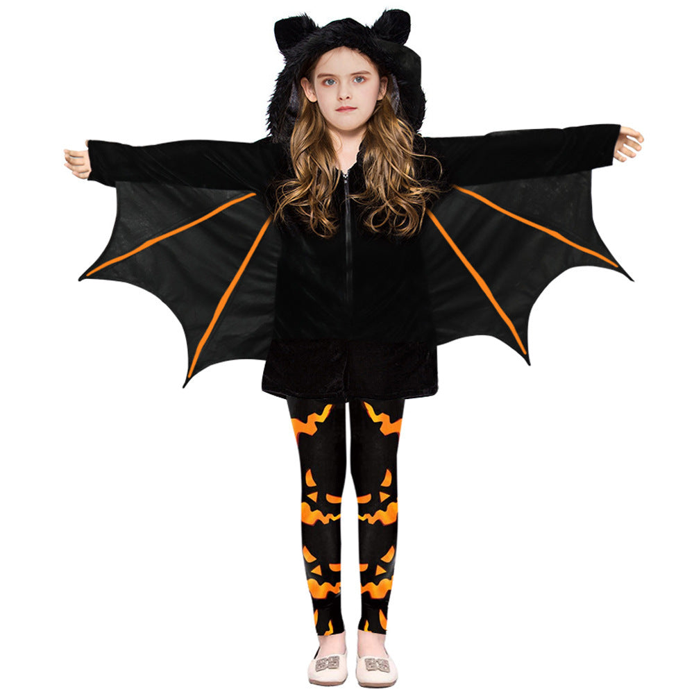زي هالوين جديد للأطفال بقبعة الخفاش