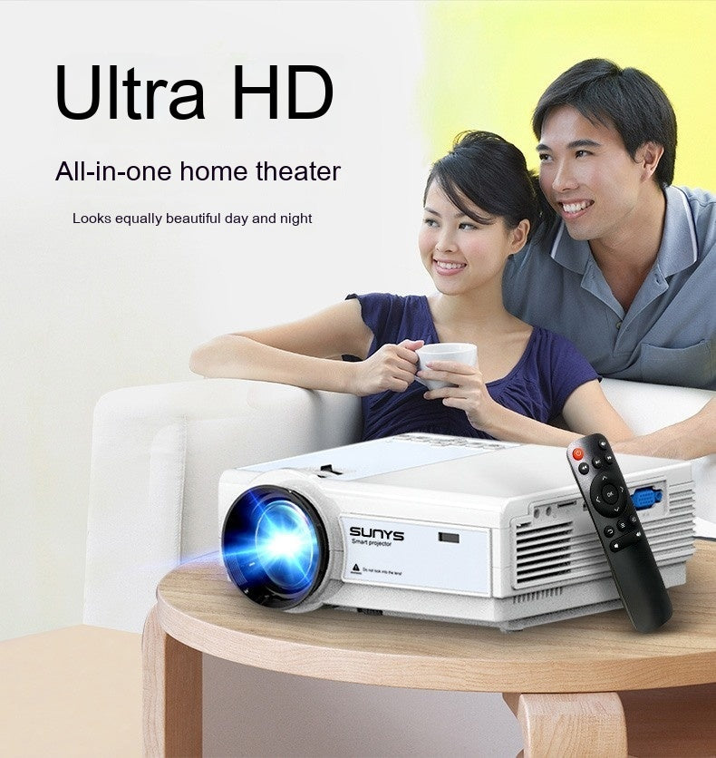 جهاز عرض محمول بجودة صورة عالية الوضوح (HD) بجهاز عرض منزلي محمول عالي الجودة
