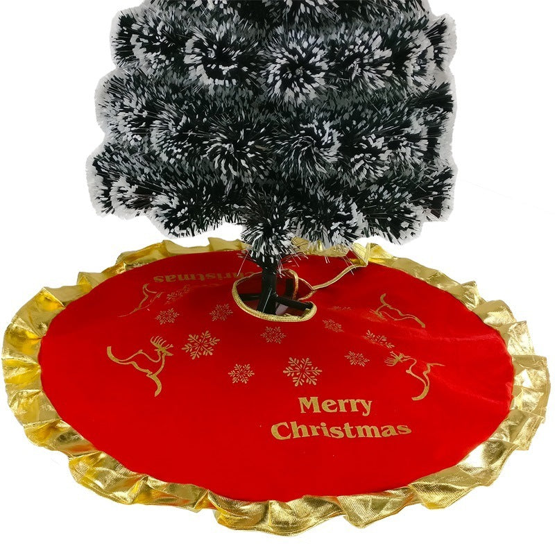 زينة شجرة عيد الميلاد تنورة شجرة عيد الميلاد تنورة شجرة عربة الغزلان
